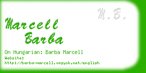 marcell barba business card